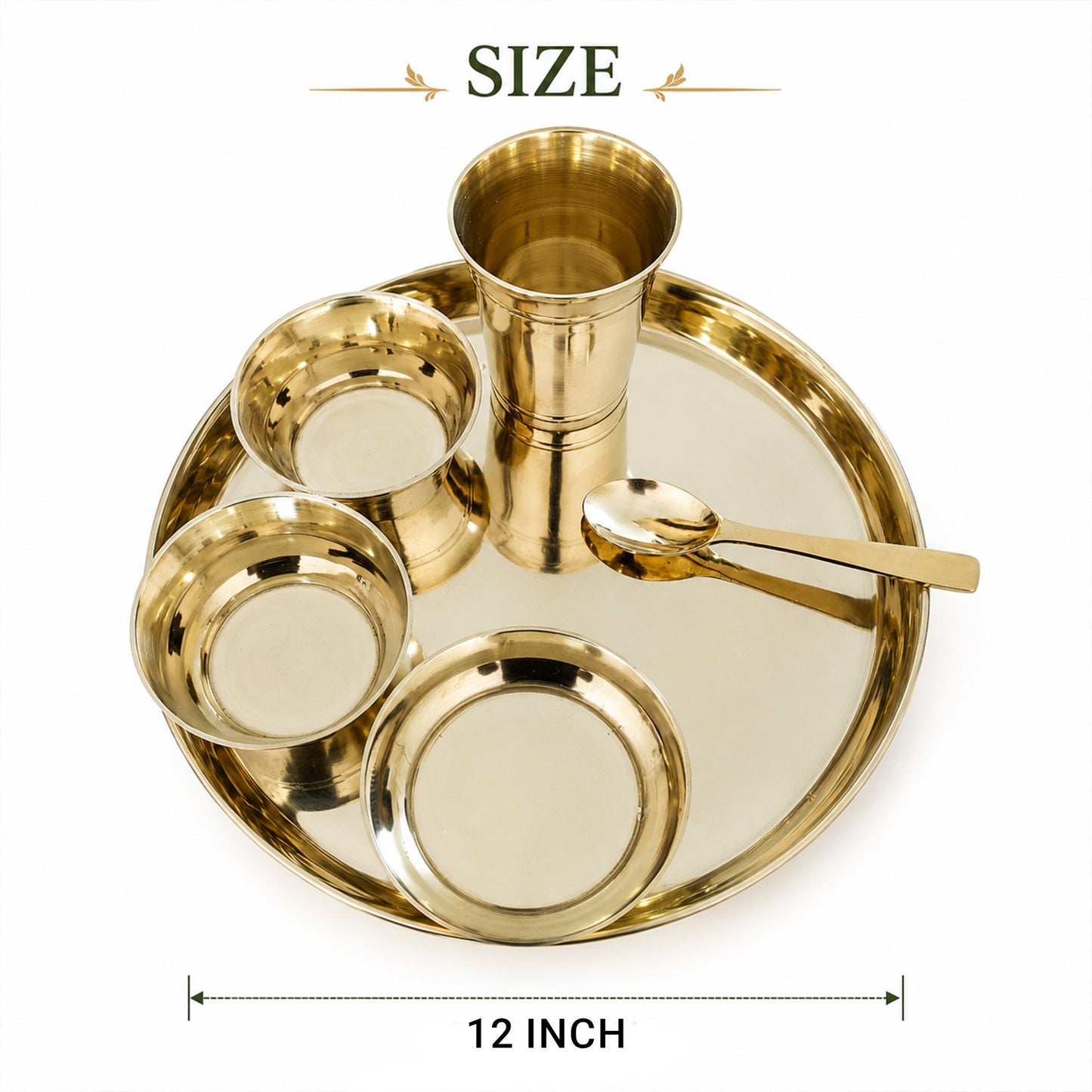 Thali set in 12 inches