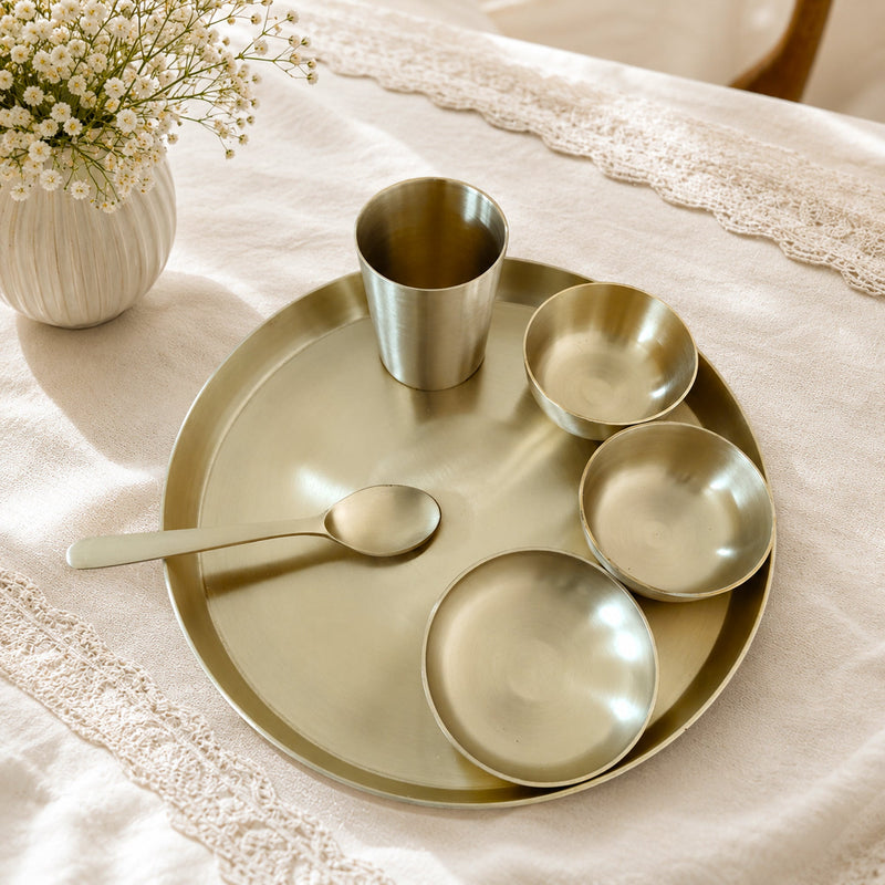 set of 6 kansa dinner set 