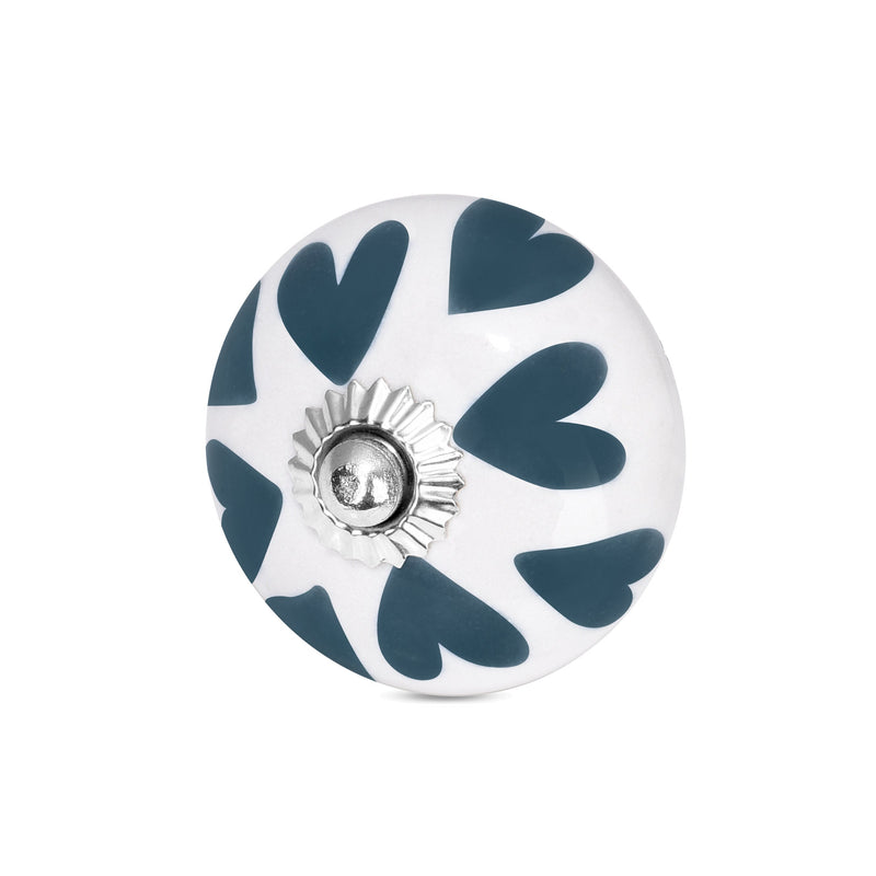 Handcrafted Shadow Heart-Shaped Drawer Knob | The Indian Aura