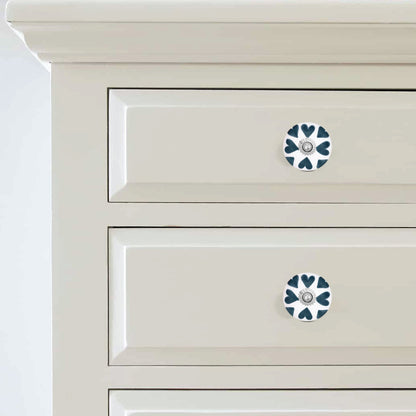 Handcrafted Shadow Heart-Shaped Drawer Knob | The Indian Aura