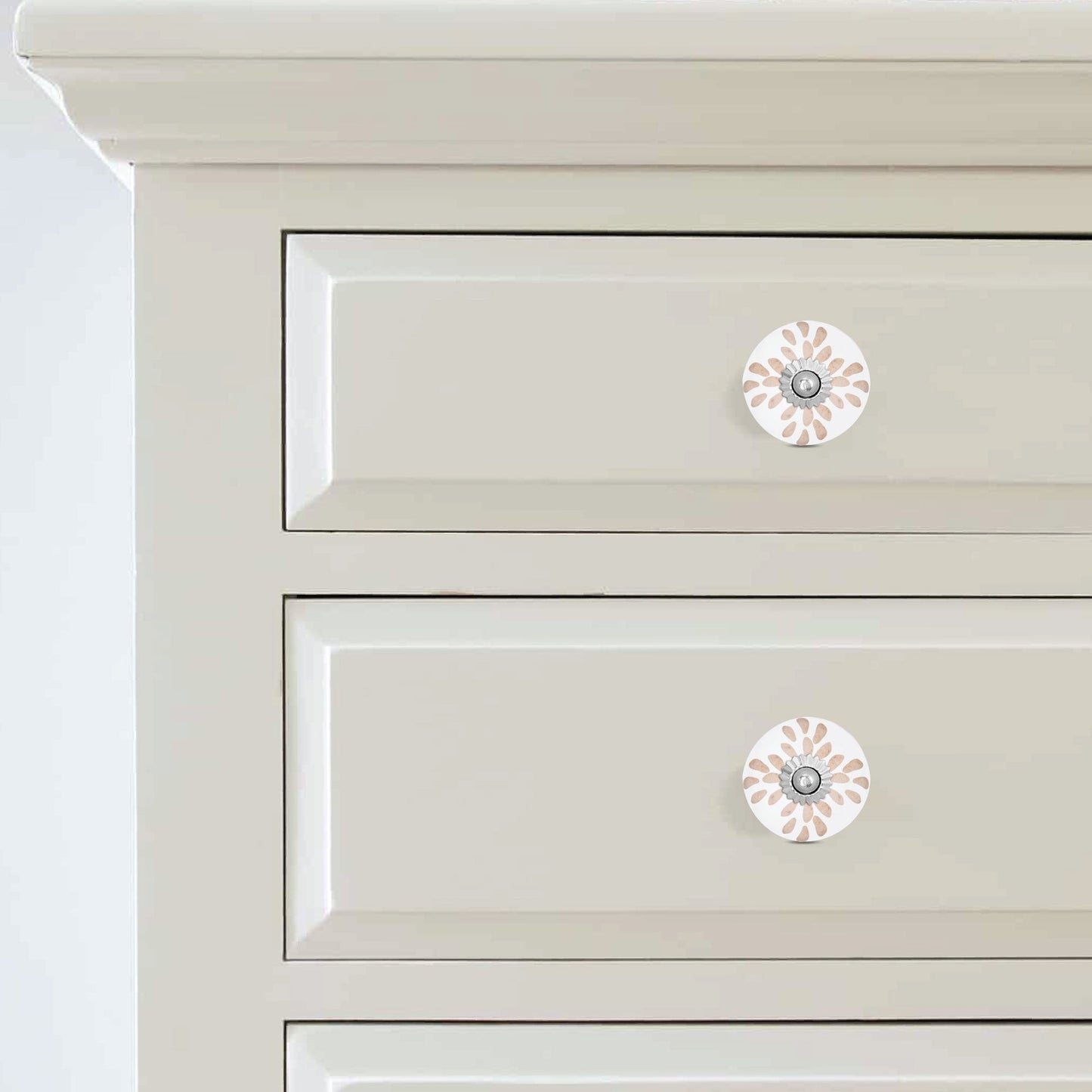 Handcrafted Leaf Design Cabinet Drawer Knob for Elegant Furniture | The Indian Aura