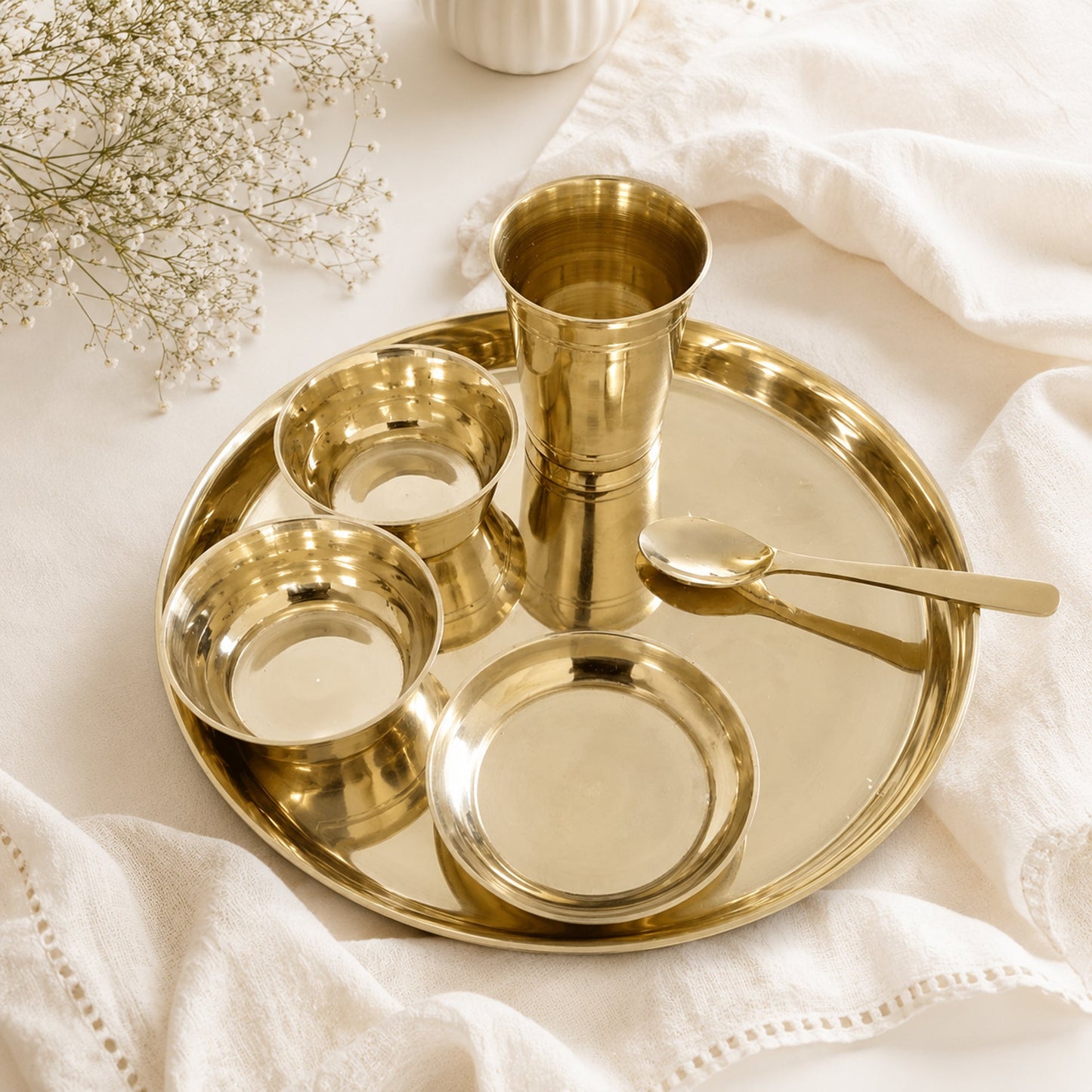 100% Pure Kansa Thali set