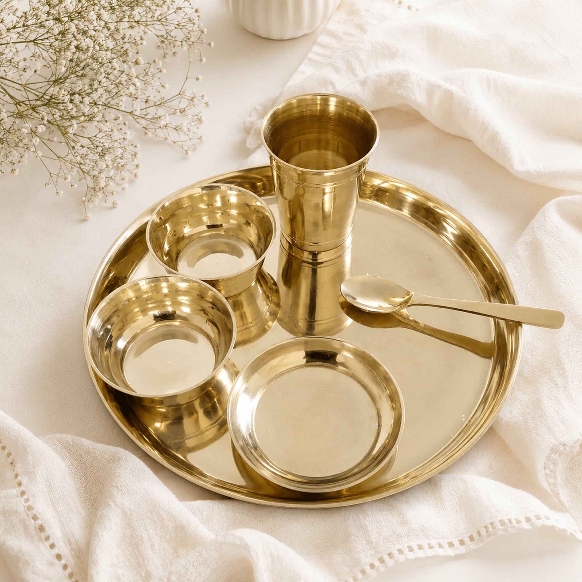 100% Pure Kansa Thali set