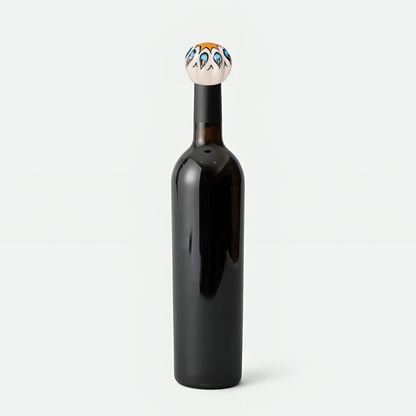 Ceramic Sun Design Wine Bottle Stopper | The Indian Aura