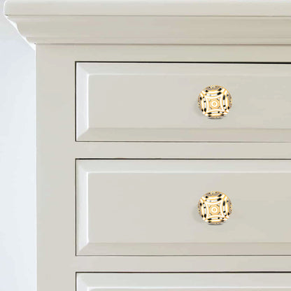 Hand-Painted Luxurious Floral Multicolor Ceramic Drawer Knob | The Indian Aura