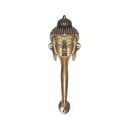 Gautam Buddha Face Brass Door Handle