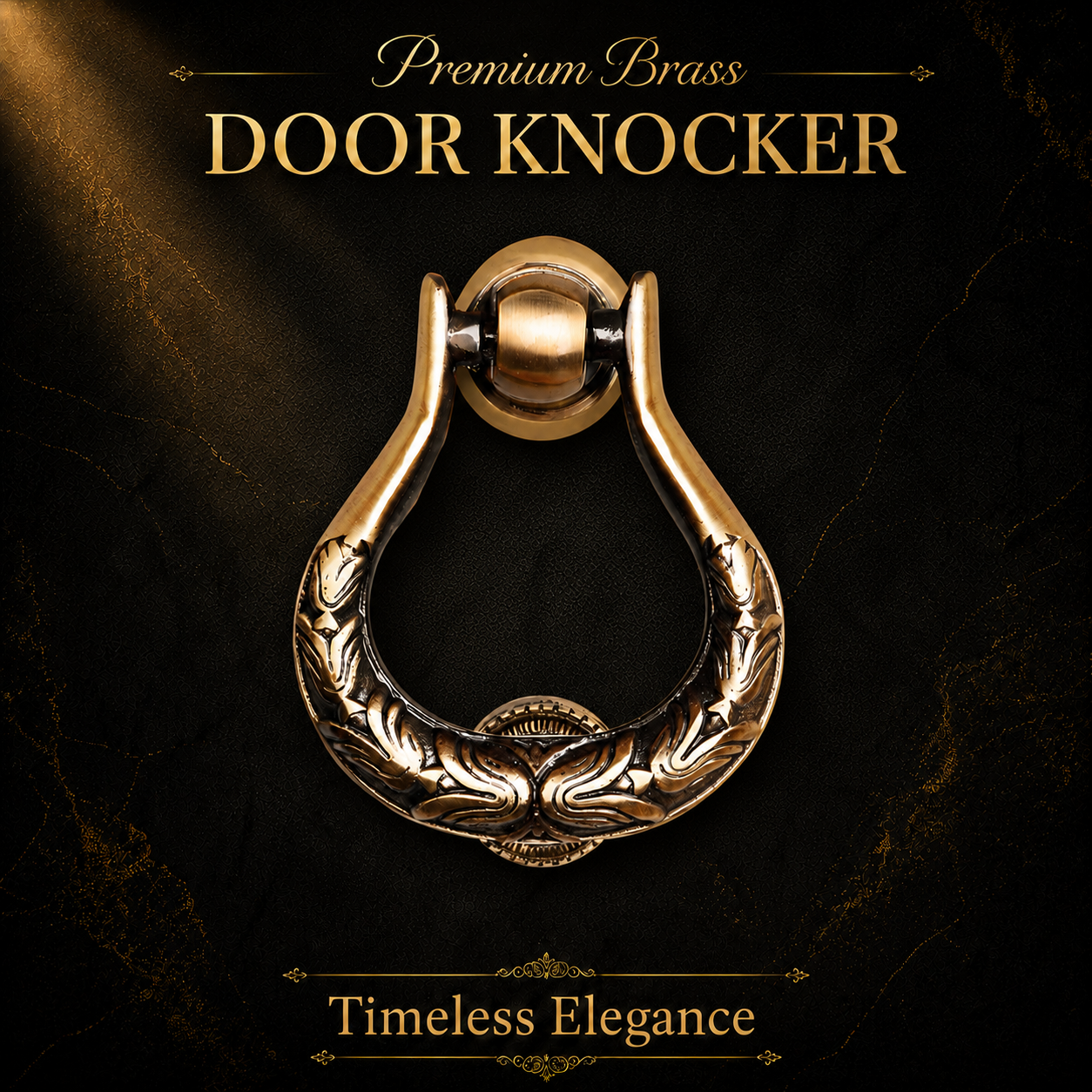Classic Handcrafted Timeless Elegance Brass Door Knocker | The Indian Aura