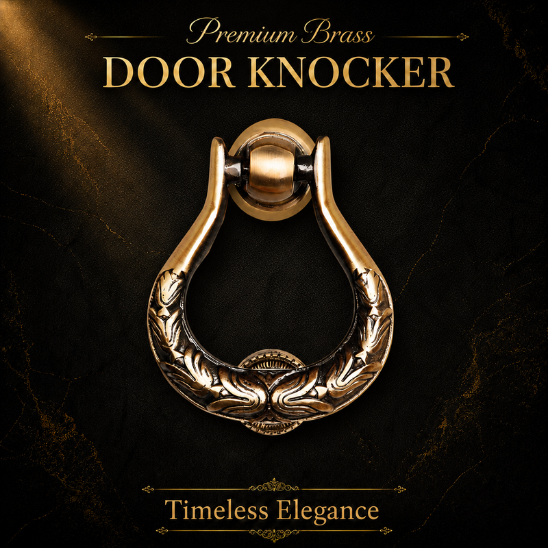 Classic Handcrafted Timeless Elegance Brass Door Knocker | The Indian Aura