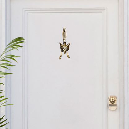 Fox Head Design Brass Door Knocker