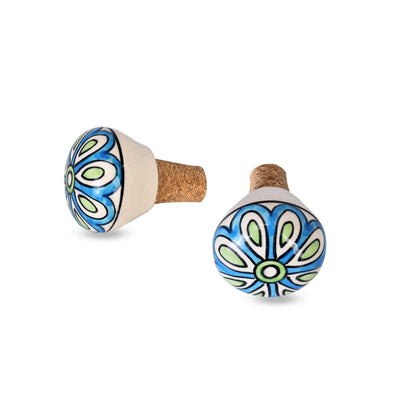 Shining Flower Design Wine Bottle Stopper | The Indian Aura